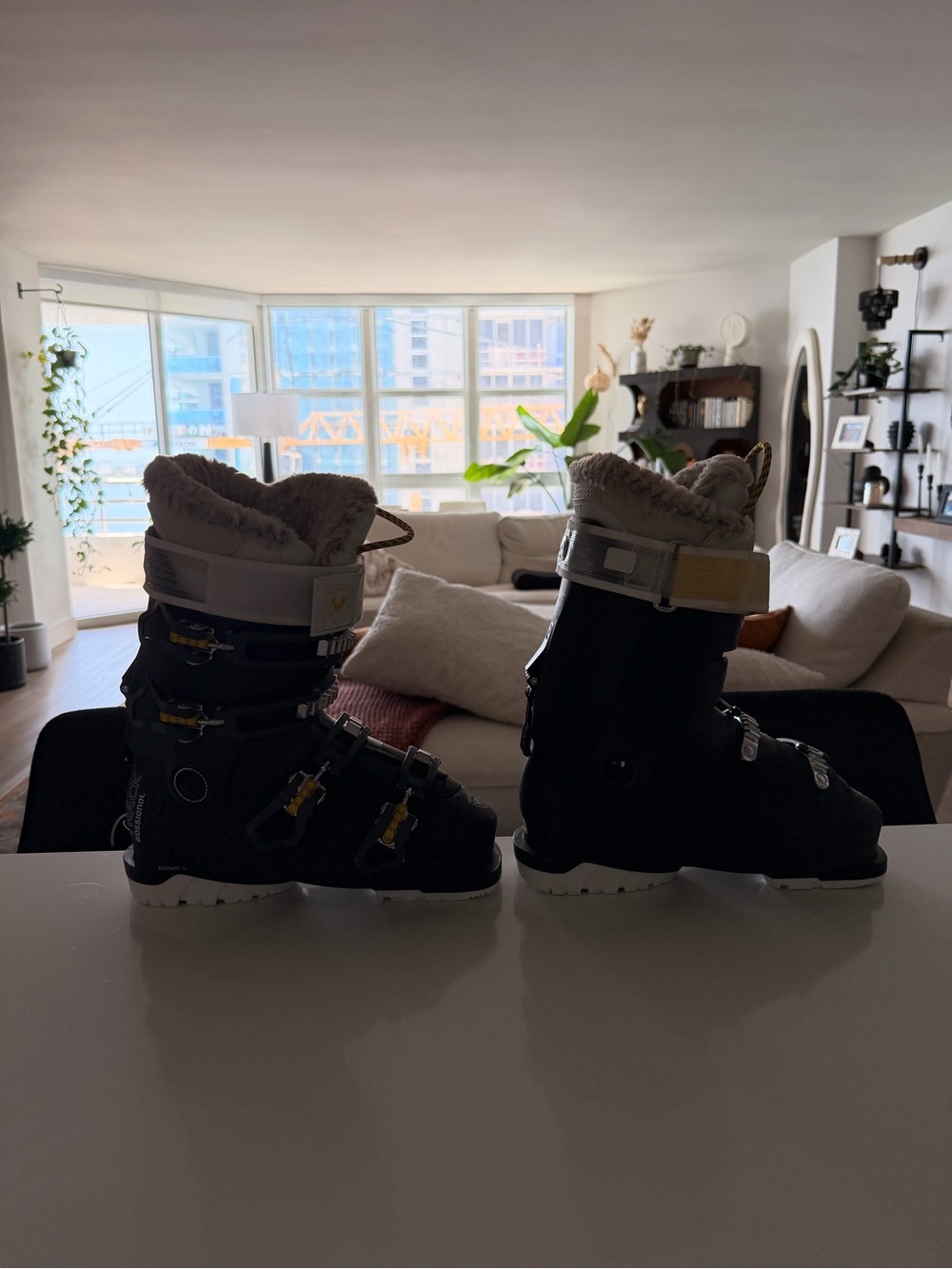 Rossignol Black Women's Ski Boots with White Liner